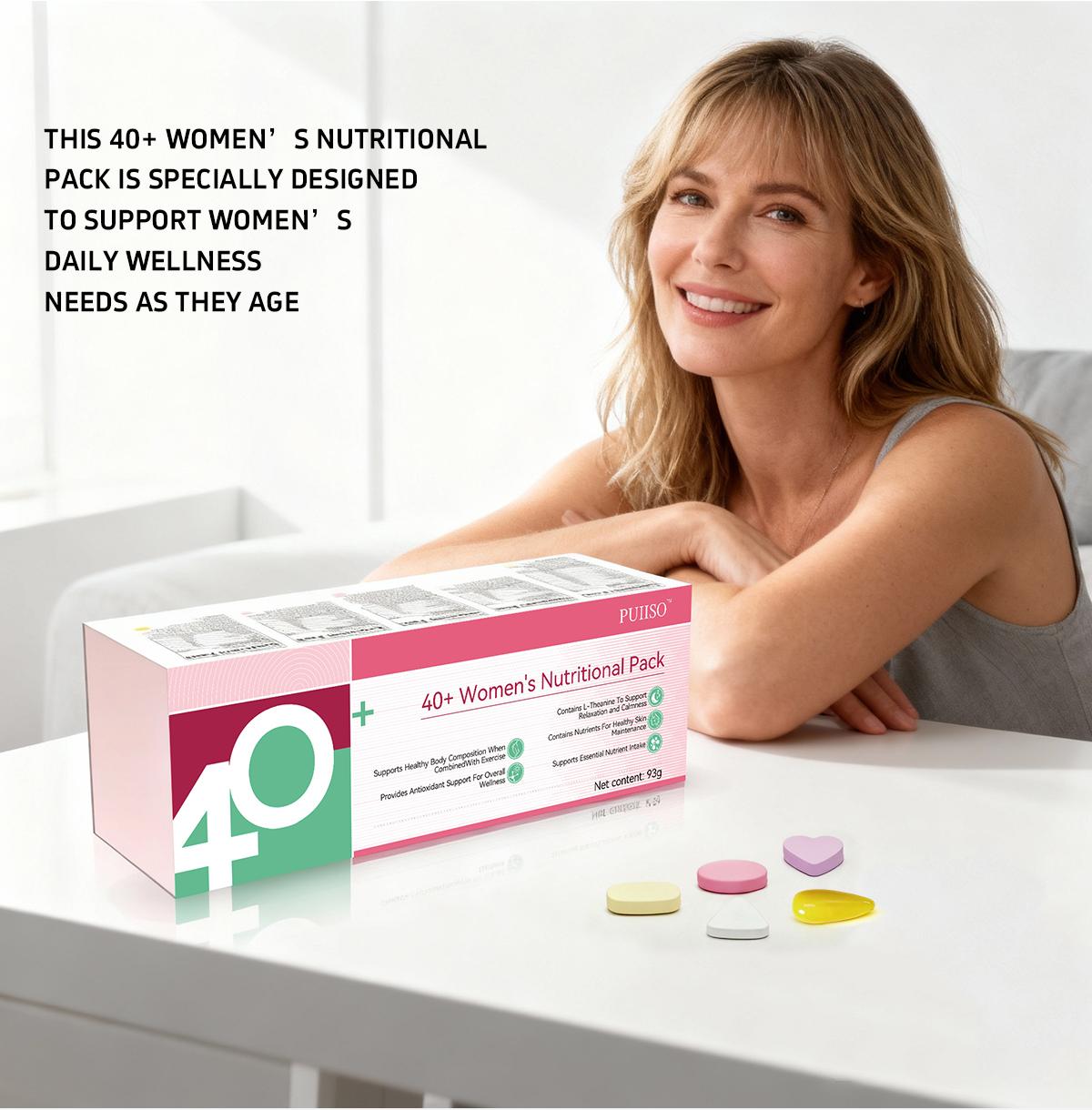 Puiiso 40+ Beautypack Women's Daily Supplement: Multivitamin, Calcium, Magnesium, Turmeric, White Tomato, Collagen, Collagen Peptides | Skin Care, Anti-aging, Antioxidant, Sleep, Stress Support | 30-Day Health Pack Dietary Collagen Fitness Minerals Puiiso 40+ Beautypack Women's Daily Supplement: Multivitamin, Calcium, Magnesium, Turmeric, White Tomato, Collagen, Collagen Peptides | Skin Care, Anti-aging, Antioxidant, Sleep, Stress Support | 30-Day Health Pack Dietary Collagen Fitness Minerals