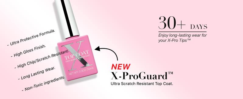 SXC Cosmetics X-Pro Tips French Tip Press On Nails - French Pink Edition Starter Kit