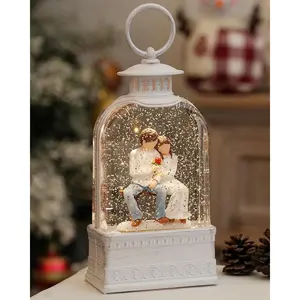 NewlyWedGiftsValentine'sSnowGlobesLightUpMarriedCoupleGlitterGlobe,6HTimerforWomen,Daughter,WeddingGifts,Anniversaries,CelebrateLoveandCommitment