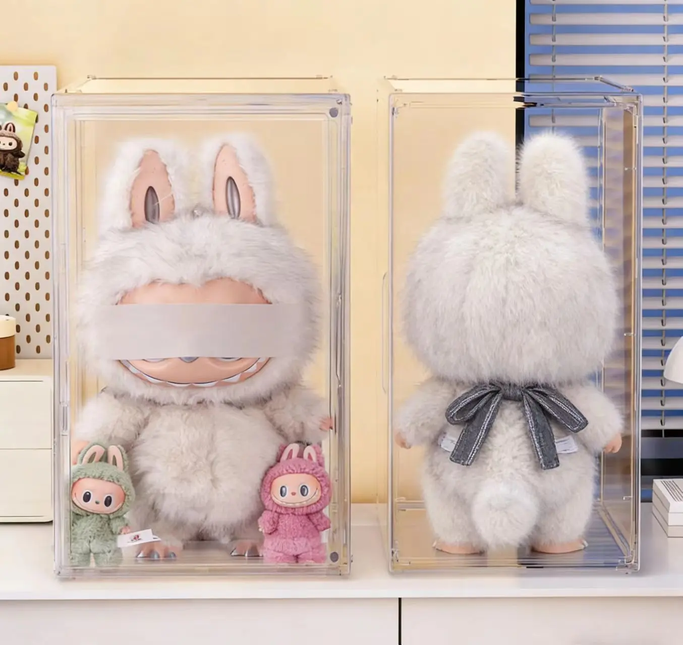 Transparent Acrylic Doll Case for LABUBU & Zimomo - 23.6