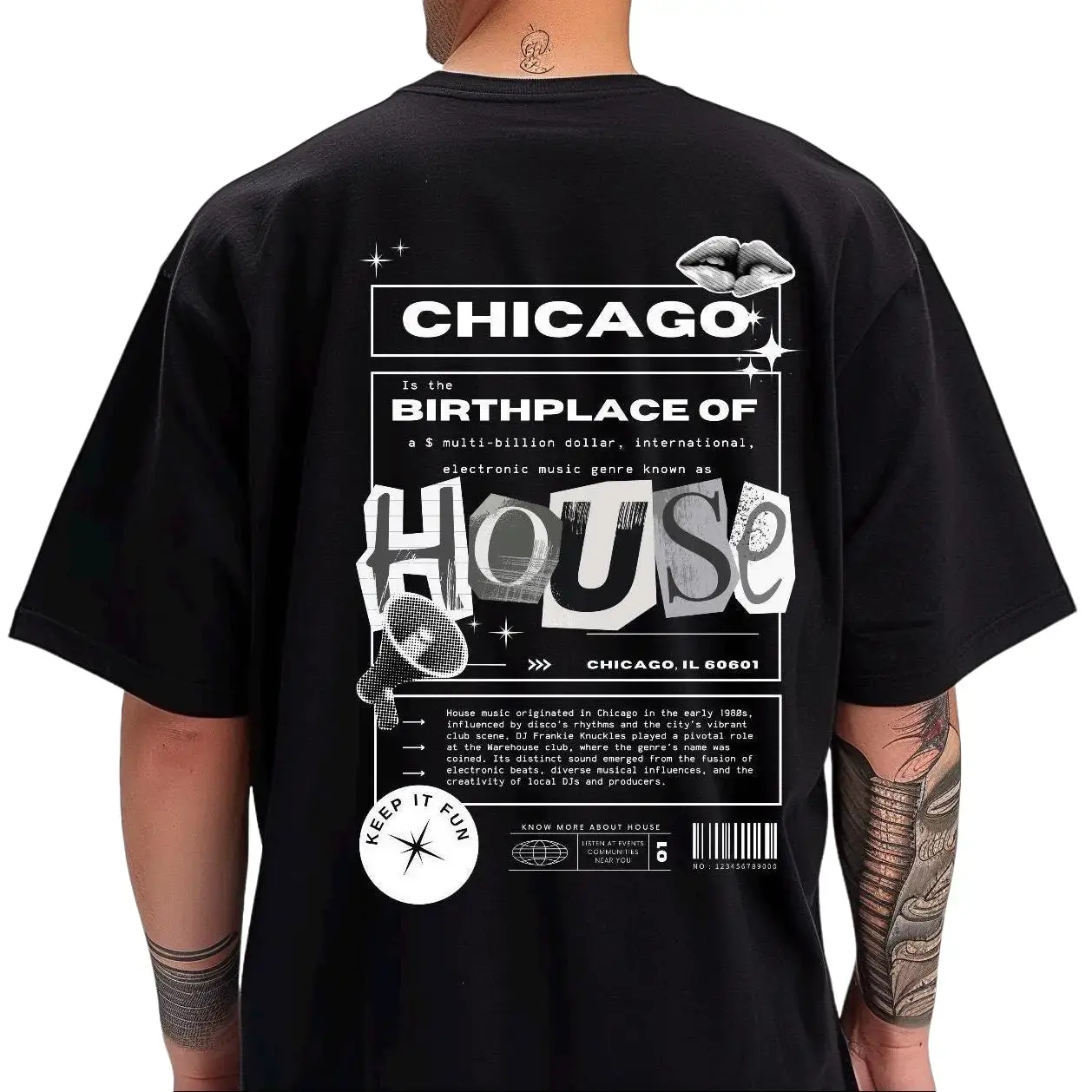 Chicago Is The Birthplace of House T-Shirt – House Music Graphic Tee, EDM Streetwear Unisex