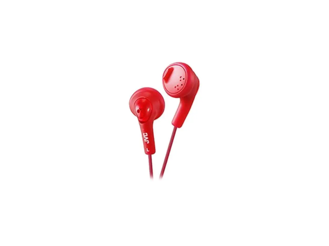 JVC Red HA-F160-R-K Earbud Gumy Headphone Red