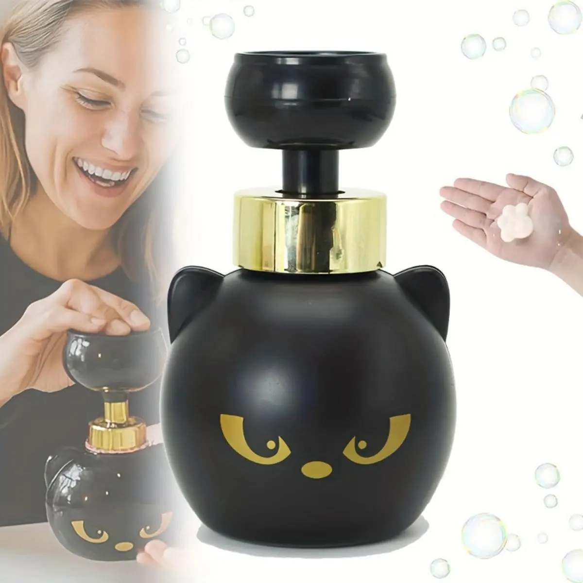 Cute Cat Paw Foaming Hand Soap Dispenser - Lightweight, Smooth Refillable Pump Bottle, Household Bathroom-Kitchen Sink Accessory, Decoration, Viral TikTok Find, Ideal Gift