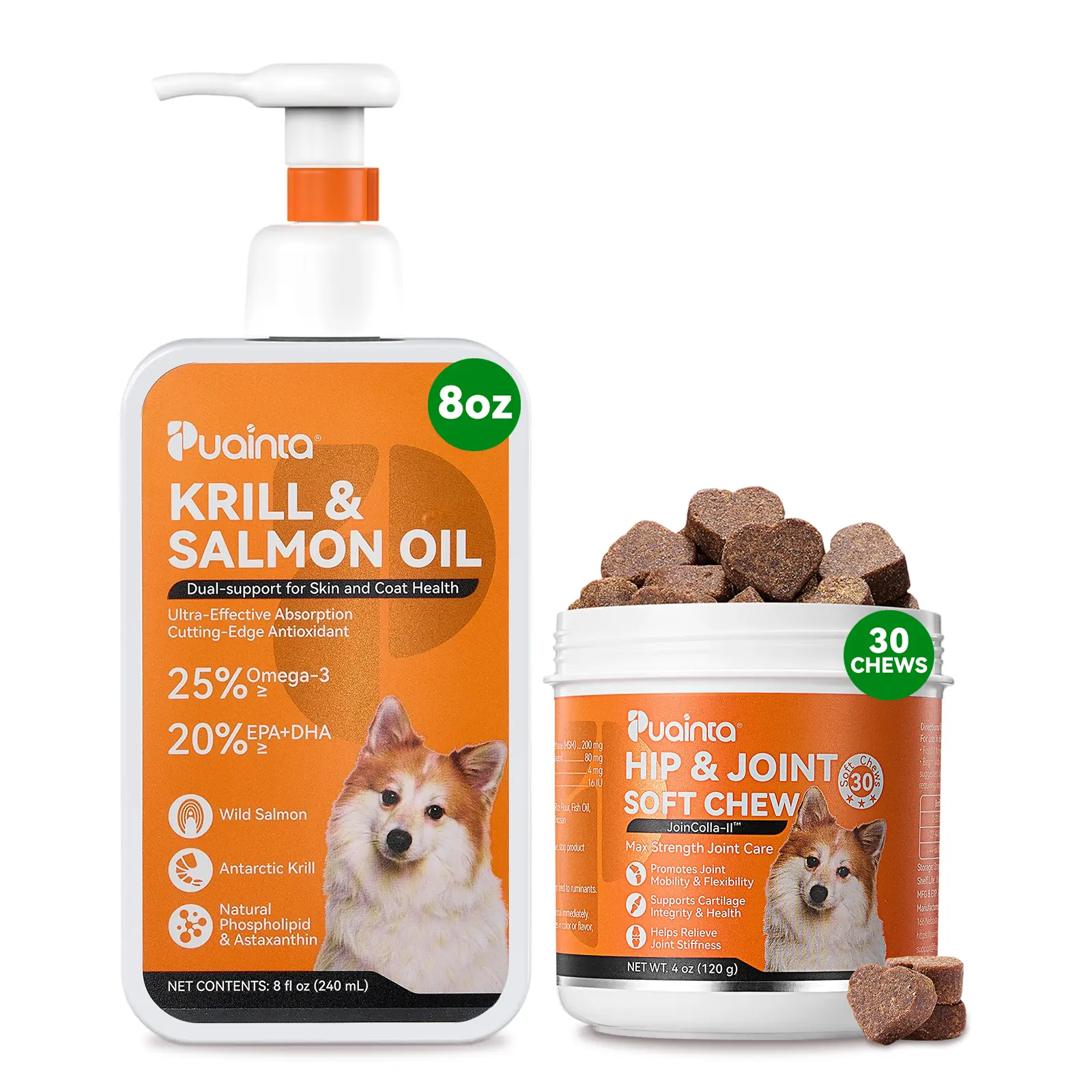 8oz Fish Oil + 30 Soft Chews