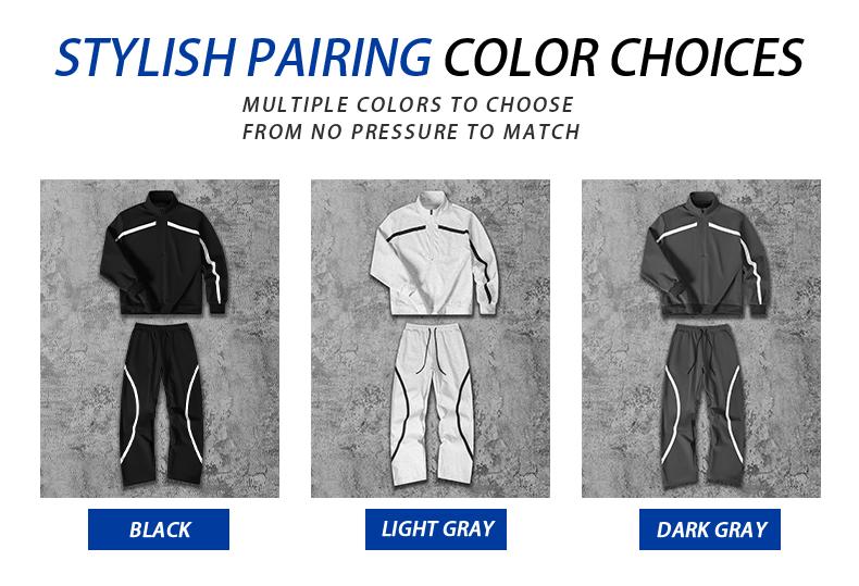 Men's Vintage Sportswear Set Black and White Patchwork Half Zip Hoodie and Joggers Trendy Unisex Casual Comfortable Skin-Friendly Loose Fit Slimming Street Style Two-Piece Outfit coat outdoor clothing windbreaker fit