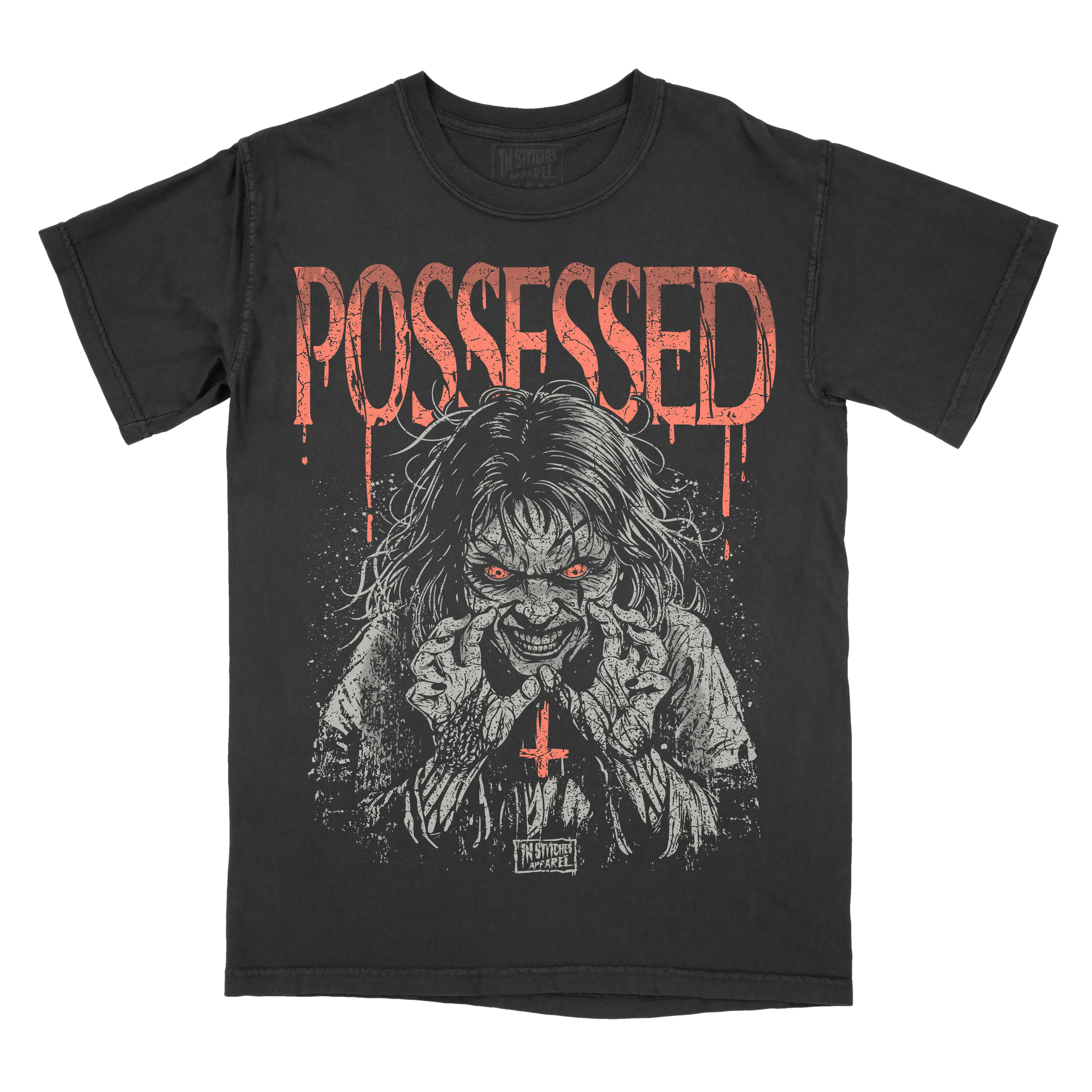 Possessed Comfort Colors Unisex T-shirt Gothic Alternative Fashion Booktok Smut Reader Top Tshirt Streetwear Short sleeve Printed Cotton Alt Goth
