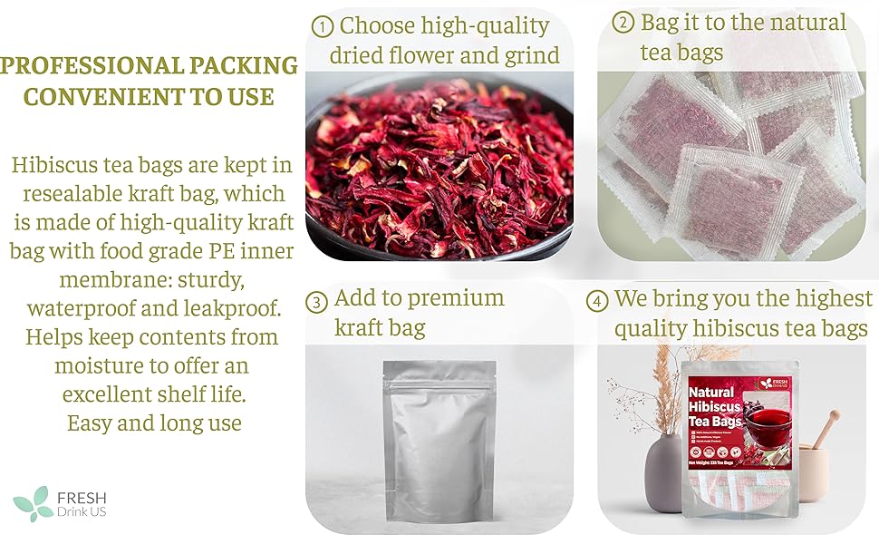 【FreshDrinkUS】 Hibiscus Tea, Premium Hibiscus Flowers Tea Bags, 100% Natural, Pure from Hibiscus Flowers. Loose Flower Hibiscus Herbal Tea. Hibiscus Flower Tea. No Sugar, No Caffeine, No Gluten, Vegan. hibiscus tea Beverage 【FreshDrinkUS】 Hibiscus Tea, Premium Hibiscus Flowers Tea Bags, 100% Natural, Pure from Hibiscus Flowers. Loose Flower Hibiscus Herbal Tea. Hibiscus Flower Tea. No Sugar, No Caffeine, No Gluten, Vegan. hibiscus tea Beverage