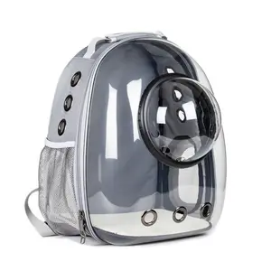 Pet cat bag Transparent sunroof out bag Portable out space capsule Cat supplies Breathable large-capacity backpack dog travel