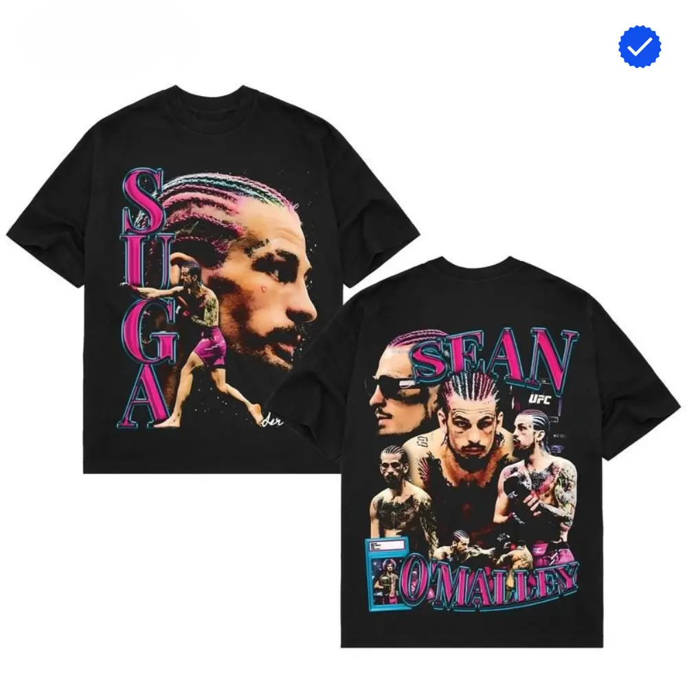 Sean O'Malley Suga Show Vintage T-shirt, UFC Champion Graphic Tee, Shirt, MMA Merch, Black, Sean OMalley Shirt, Suga Show, UFC Merch, MMA Shirt, Shirts For Men