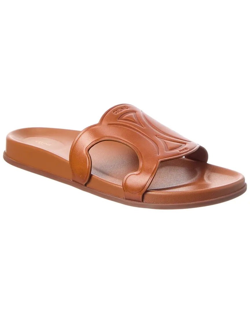 CELINE Troimphe Leather Sandal