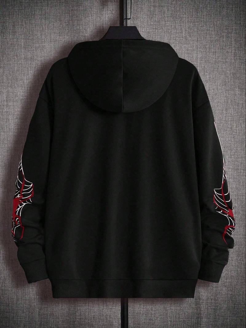 Boys' Hoodie Winter Fleece Printed Casual Outdoor Pocket Sports Pants for Kids Ages 8-16 Years Old