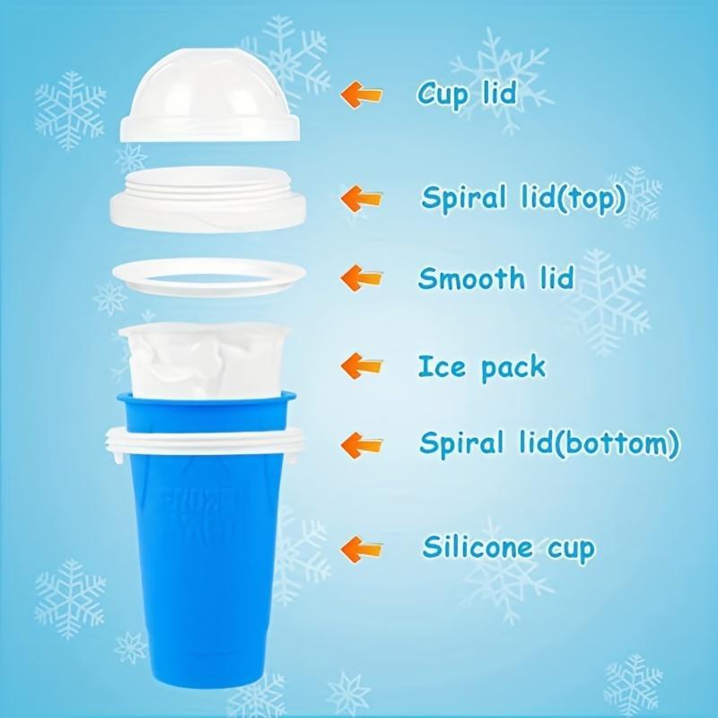 Slushy Cup, Freeze, Squeeze and Enjoy! Slushie Magic Cup, Homemade DIY Gadget with Lid & Straw Spoon 350ML, Washable, BPA free Kitchen Utensils Mug Slushy Cup, Freeze, Squeeze and Enjoy! Slushie Magic Cup, Homemade DIY Gadget with Lid & Straw Spoon 350ML, Washable, BPA free Kitchen Utensils Mug