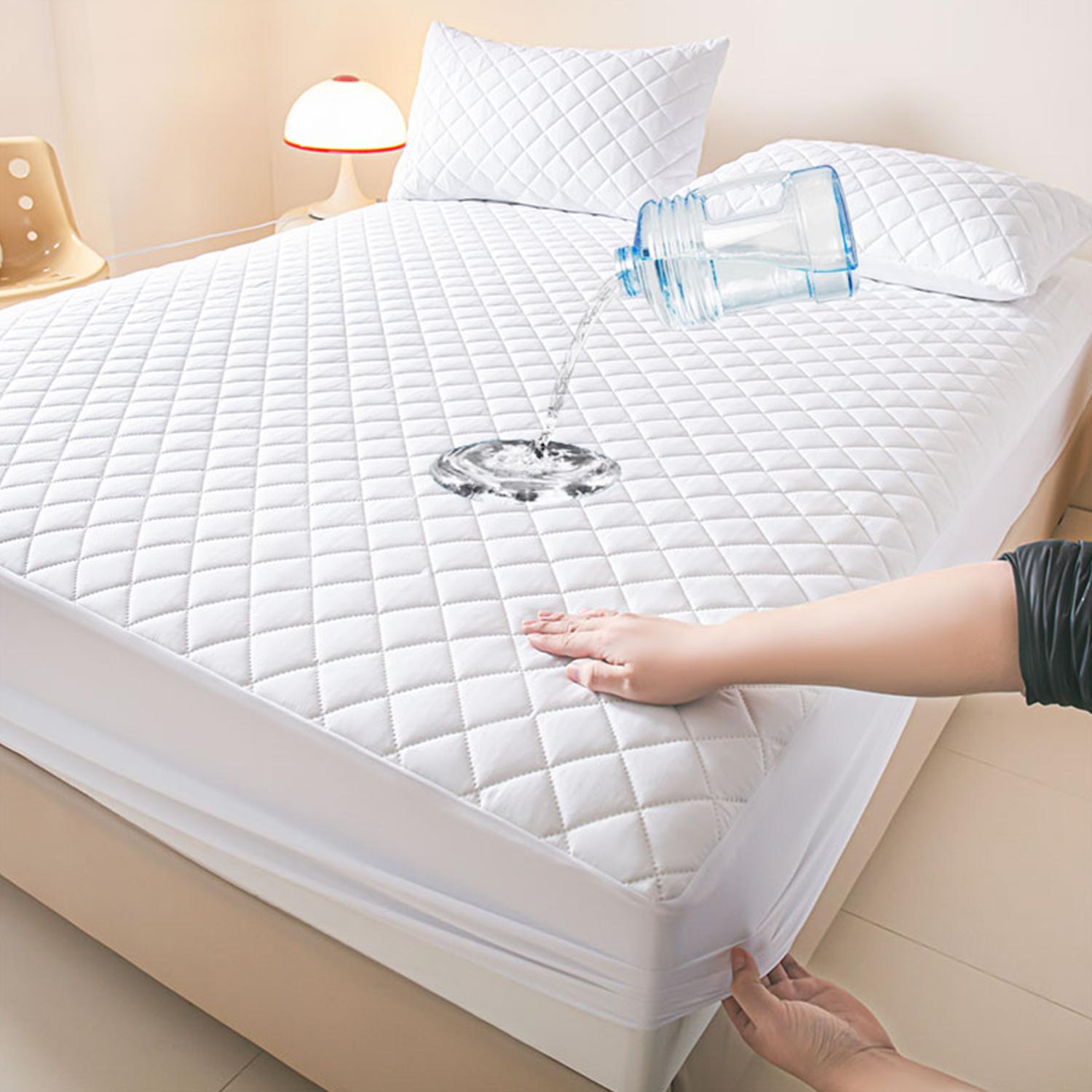 Waterproof Mattress Protector,  Mattress Pad Noiseless with Deep Pocket, Soft Breathable Dirt-Proof Bed Mattress Cover Washable for Home, Bedroom, Hotel，Pillowcase not included