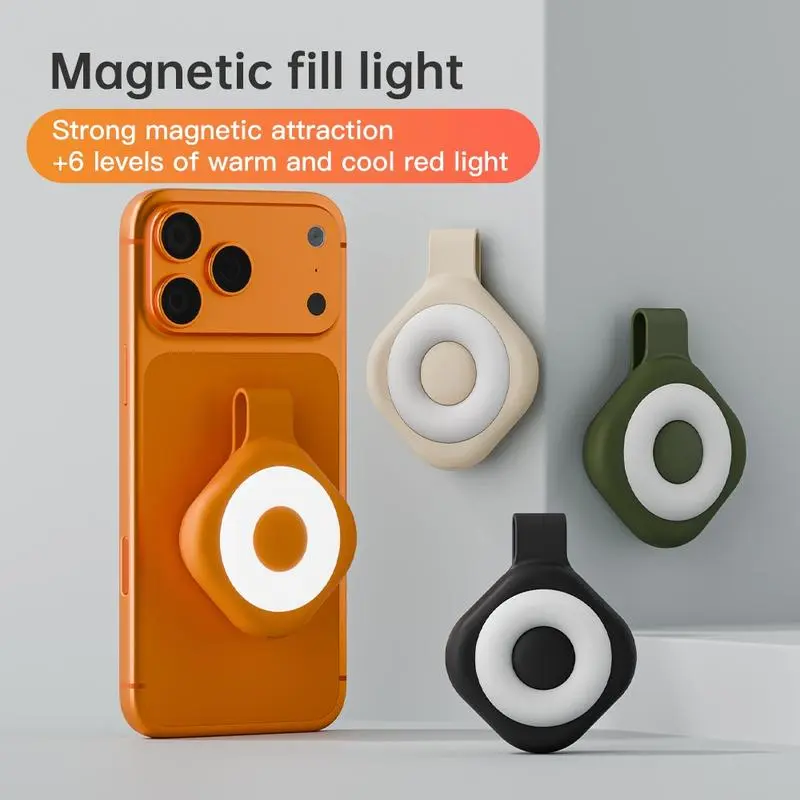 Joytutus 2026 EDC Compact Multi-Function Strong Magnetic Keychain Torch - Secondary (Rechargeable) LED Work Light, High Brightness Mini Flashlight with LED Lighting Fill Light for Hiking