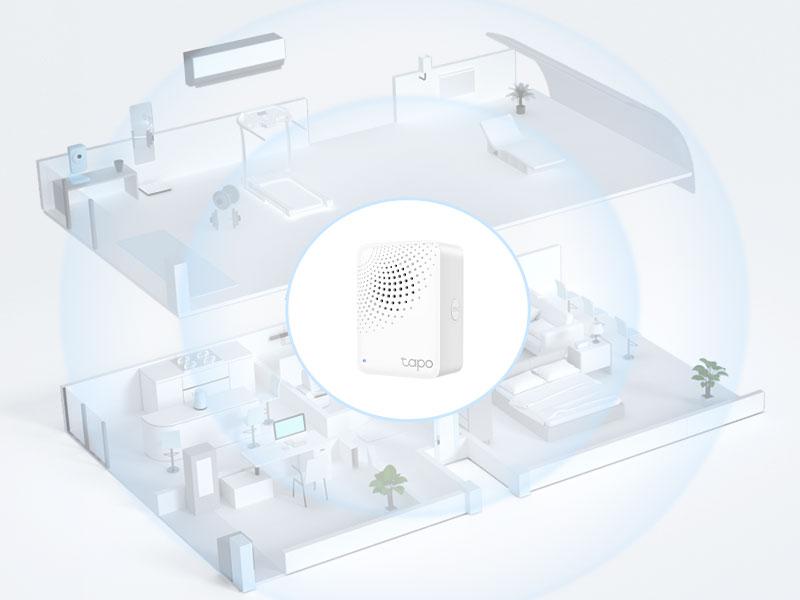 TP-Link & Tapo H100 Smart Hub + Chime – 1 500 ft Long-Range, 64-Device Controller, 19-Ring Doorbell System, 90 dB Alarm, Ultra-Low-Power Sub-G, Works with Tapo Sensors, No Subscription Wireless TP-Link & Tapo H100 Smart Hub + Chime – 1 500 ft Long-Range, 64-Device Controller, 19-Ring Doorbell System, 90 dB Alarm, Ultra-Low-Power Sub-G, Works with Tapo Sensors, No Subscription Wireless