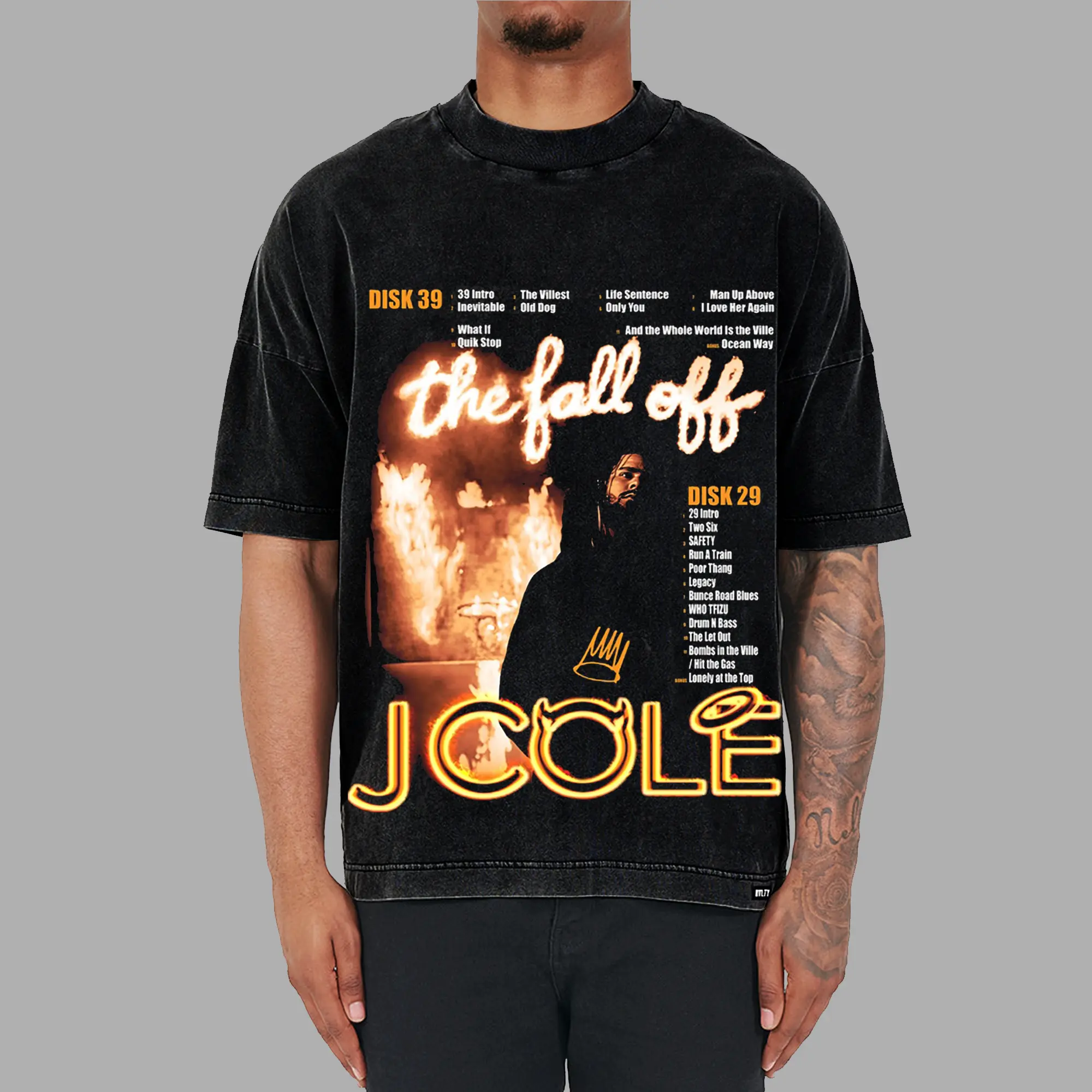 J. Cole - The Fall-Off 'Disc 29, Disc 39' Graphic High-quality