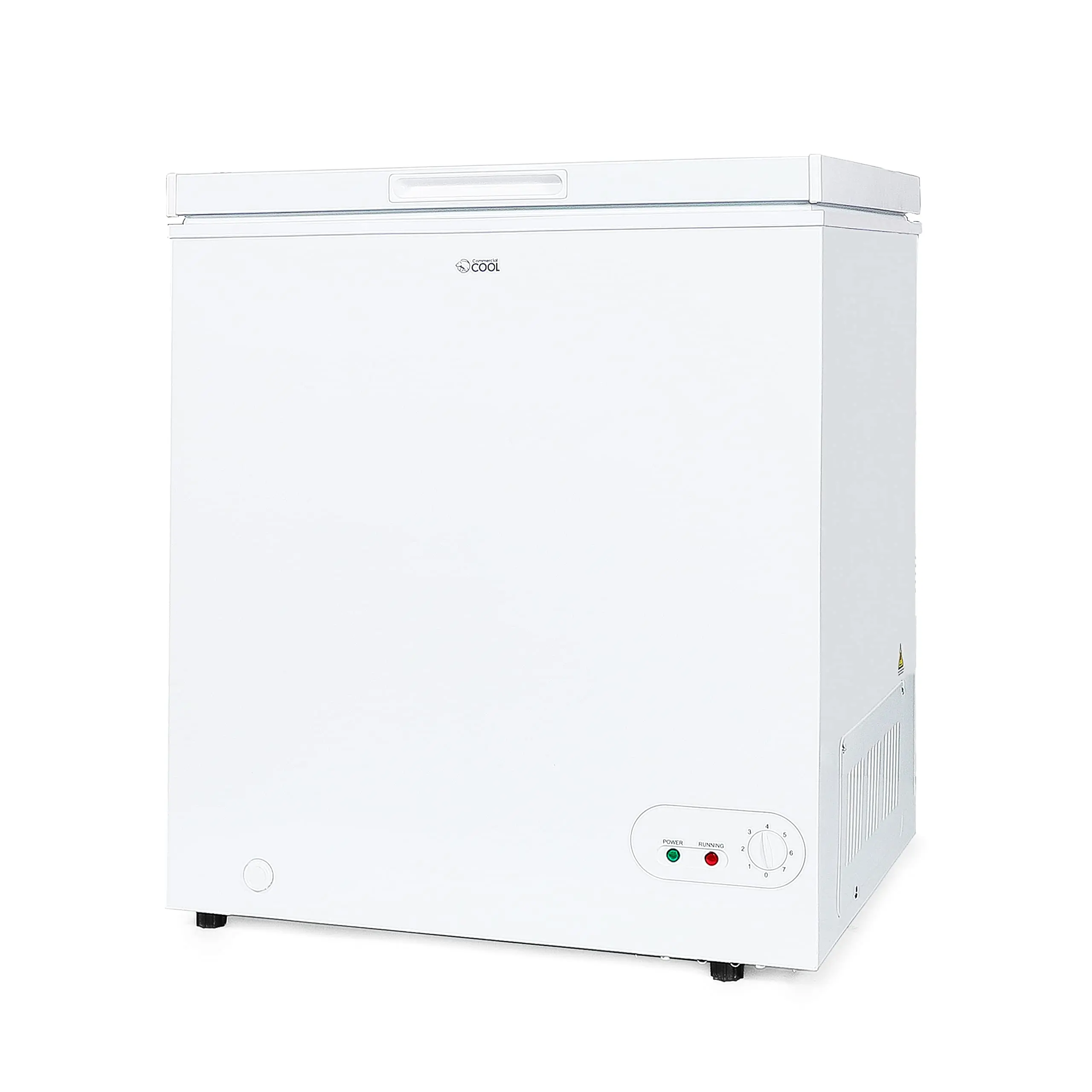 Commercial Cool 5.4 Cu. Ft. Chest Freezer, Deep Freezer Holds Up To 189 Lbs. of Frozen Food, Removable Storage Basket, Mechanical Temperature Control, Manual Defrost, R600a Refrigerant, CCFE54, White