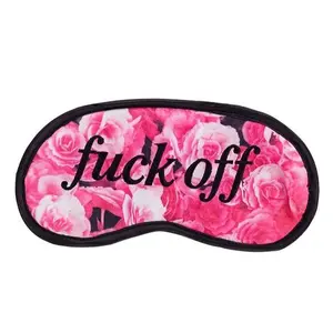 FU#% OFF Sleep Mask - Rose Floral Sleeping Eye Blindfold Soft EyeMask