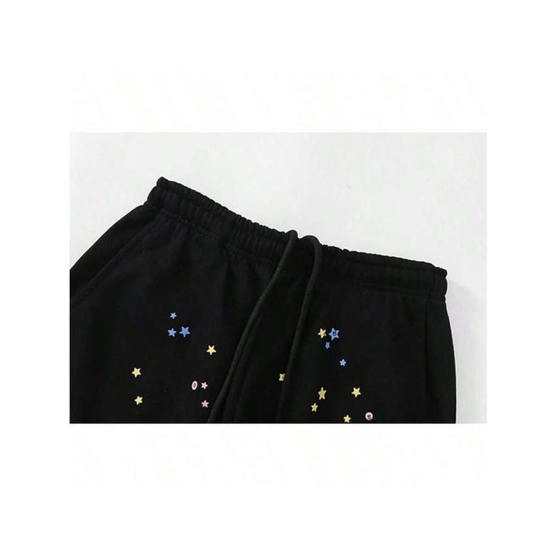 Hip Hop Spider Hoodie Suit Y2g Hoodie Sportswear Pullover Sweater Female Male Matching Hoodie Street Suit Two Piece Set men's 2 piece set Black Long Sleeve