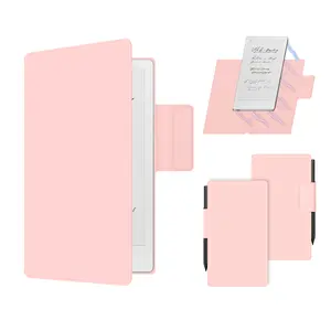 Case for Remarkable Paper Pro Move 7.3"(2025 Released), PU Leather Smart Magnetic Cover with Auto Sleep/Wake & Pen Buckle, Slim Lightweight Folio