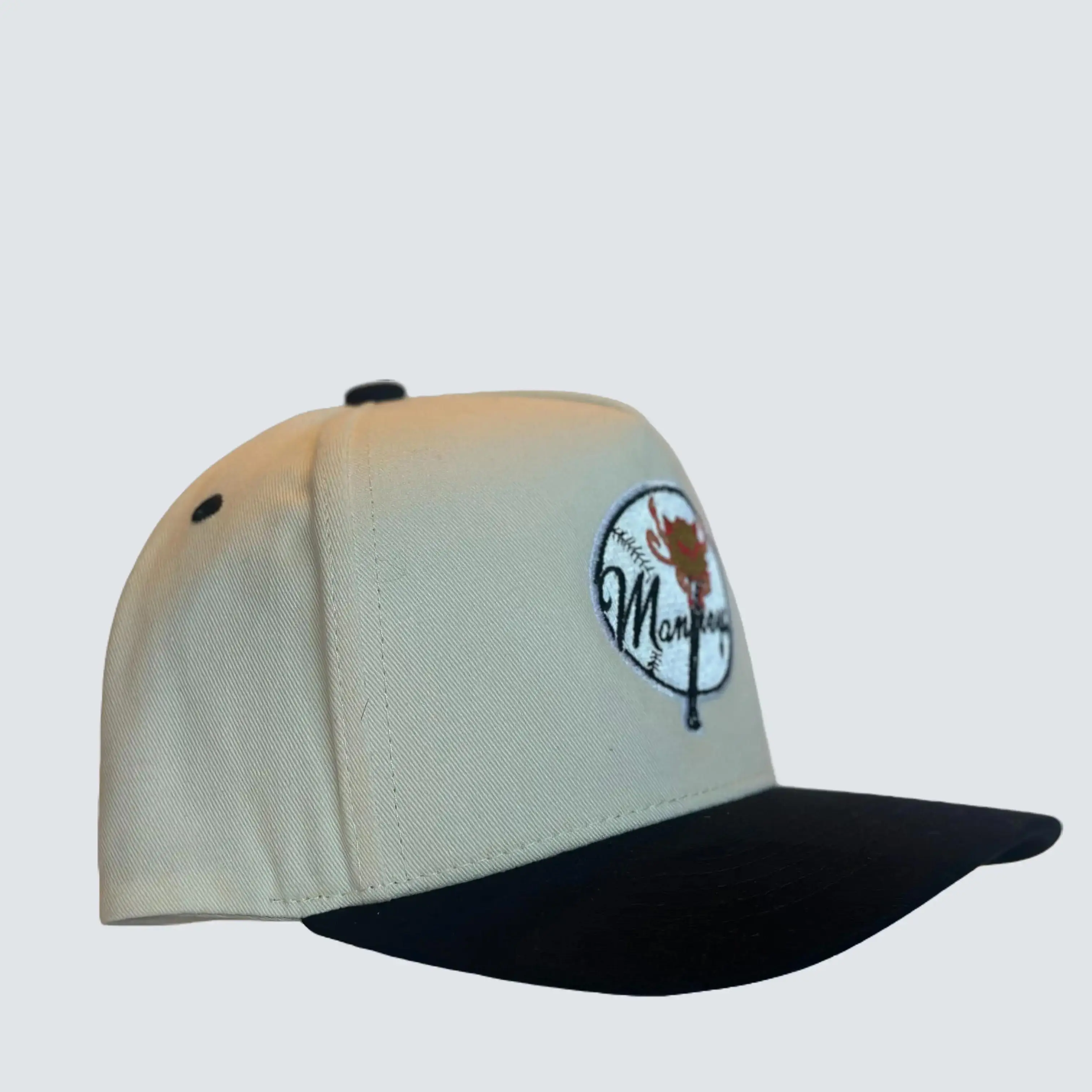 Classic Cotton Snapback Hats in White and Blue, Unisex Casual Hat with MP Team Logo, Lightweight & All-Size Fit for Daily Wear, Fashion Snapback, Funny Hat