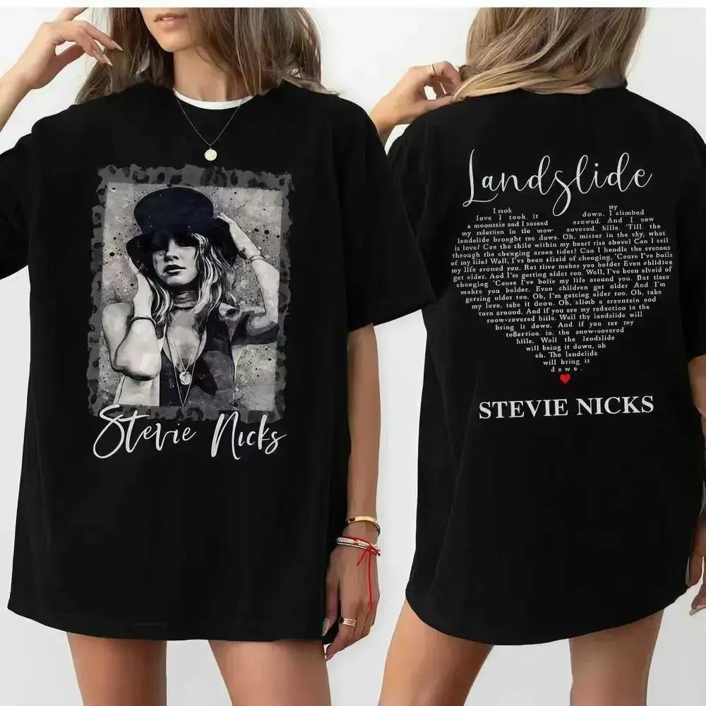 "Landslide" Heart Lyrics Stevie Nicks Graphic Tee| Bohemian Rock Top