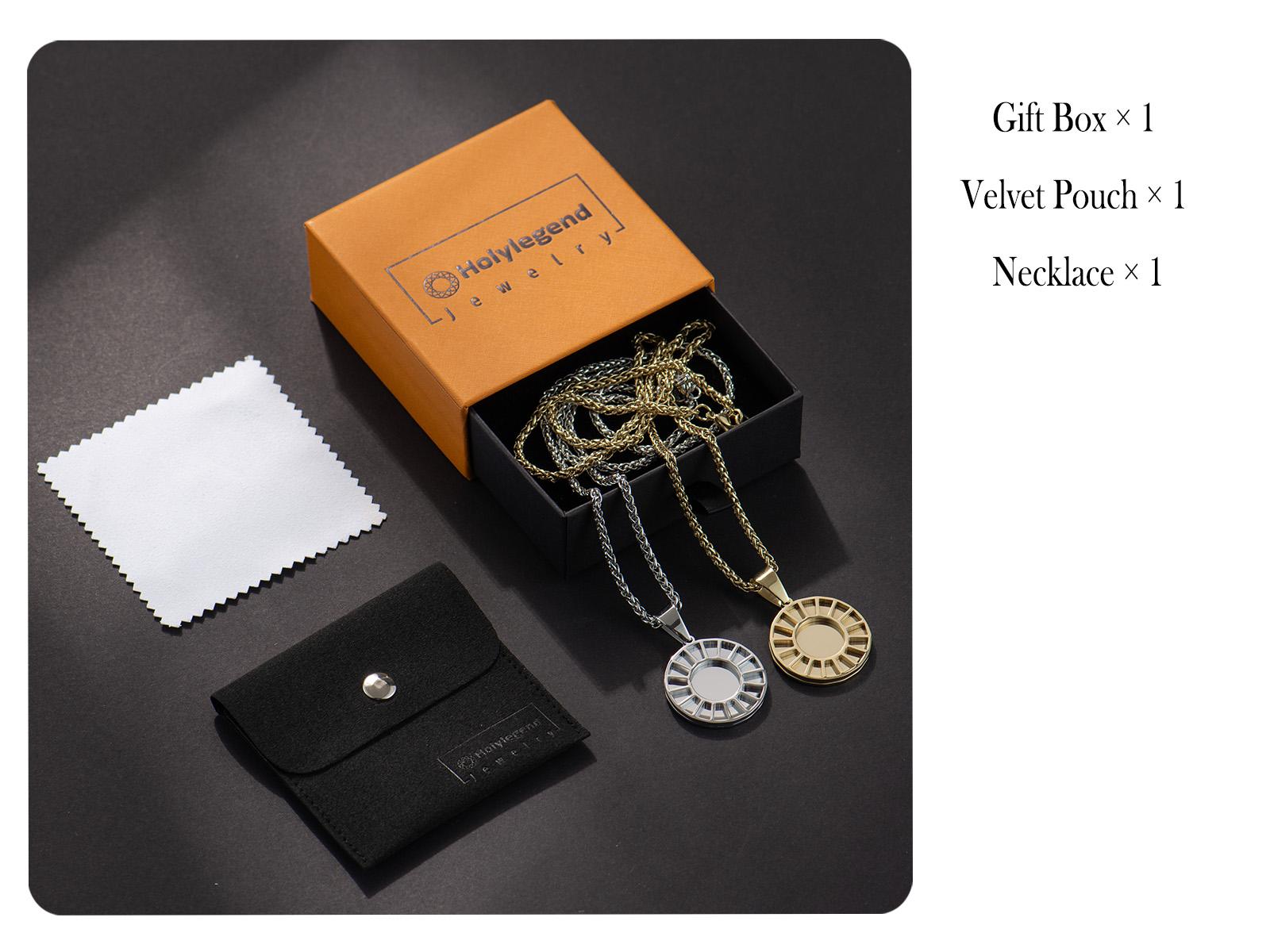 Holylegend Mac Miller Divine Feminine Necklace, Mirror Pendant Jewelry in Gold & Silver, Inspired Gift for Music & Fashion Lovers Cross Chain Design