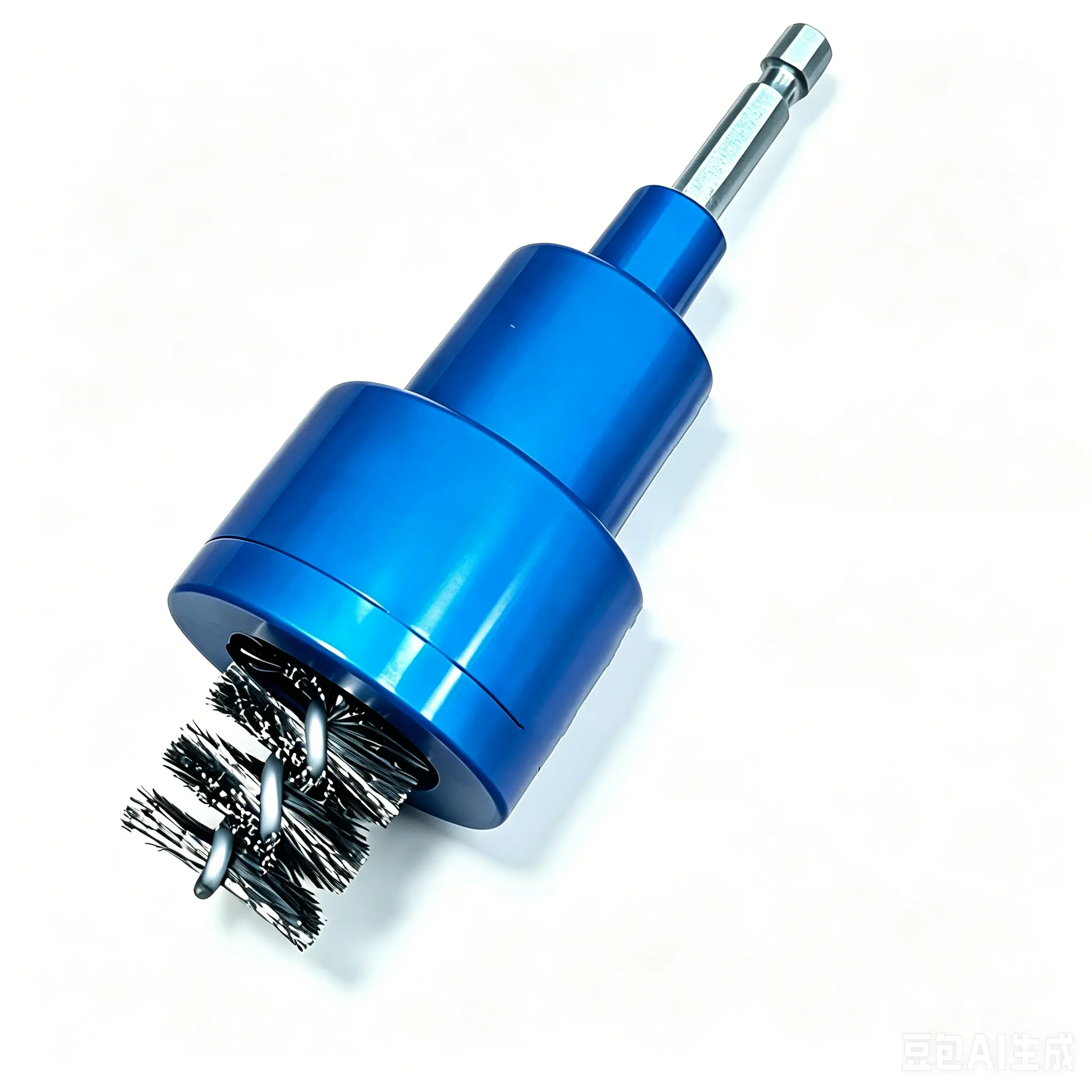 GJANSH 2-in-1 Copper Pipe Cleaner and Fitting Brush , 1/2" & 3/4" Tube Cleaning Tool with Self-Cleaning Stainless Steel Wire Bristles, Plumber Deburring & Solder Prep Tool for Plumbing & HVAC