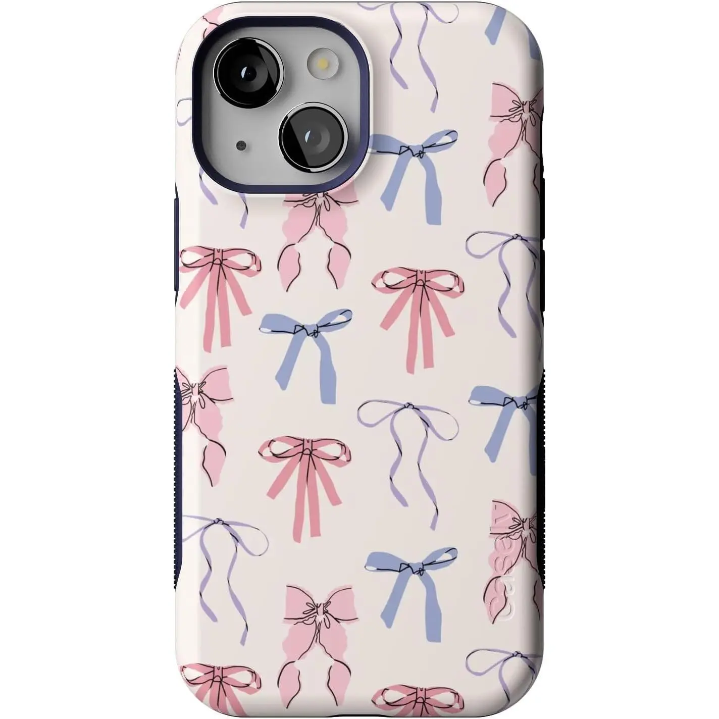 Casely iPhone Bold Case | Coquette Girlie | Pastel Bows | Bold Protective Design | Compatible with MagSafe