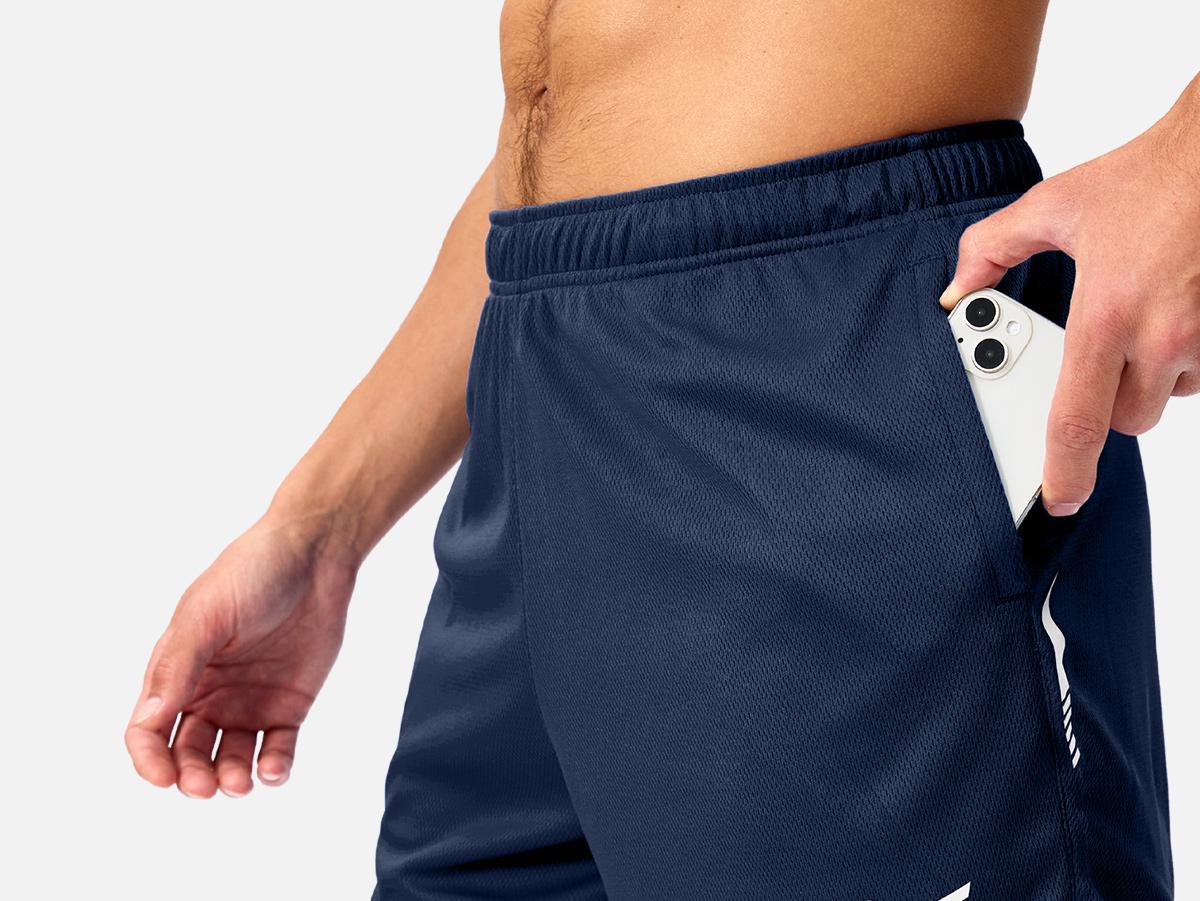 [Clearance] G Gradual Men's Gym Shorts with Zipper Pockets 5"/7"/10" Basketball Shorts Breathable Athletic Mesh Lightweight Quick Dry Shorts for Workout Running Tennis