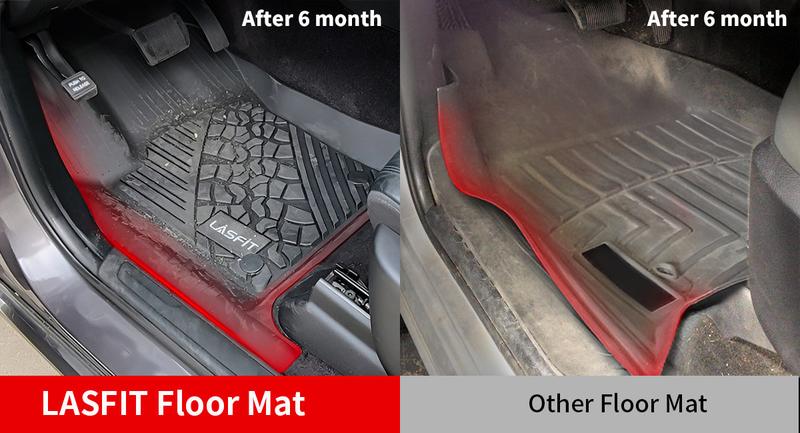 Lasfit Toyota Floor Mats,All Weather Protection TPE Car Liners,Perfect Custom Fit for Toyota Tundra /4 Runner / RAV4 / Camry Highlander / Sienna