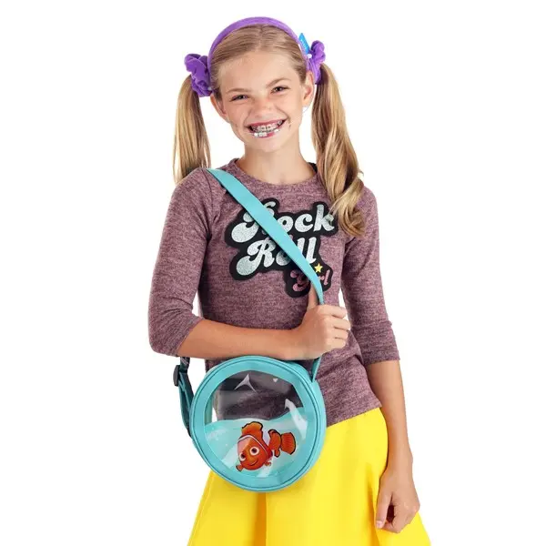 Disney Finding Nemo Darla Costume Kit for Men, Includes Pigtail Headband, Adjustable Strap Hair Bands, Headgear, Plastic Purse (© Disney/Pixar)
