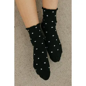 Jana Socks-Black Dot