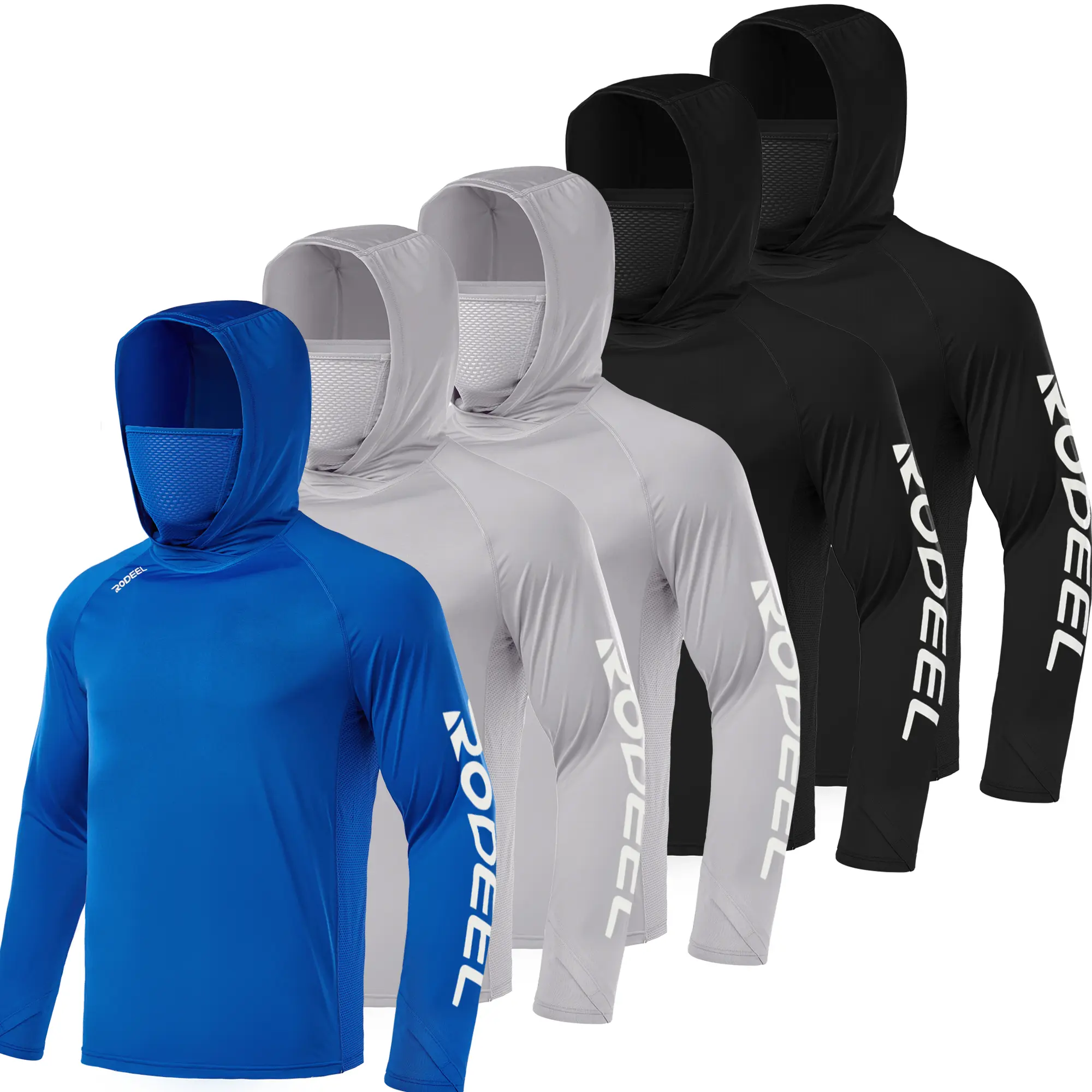 (5pcs) Black+Black+Gray+Gray+Blue 2.0