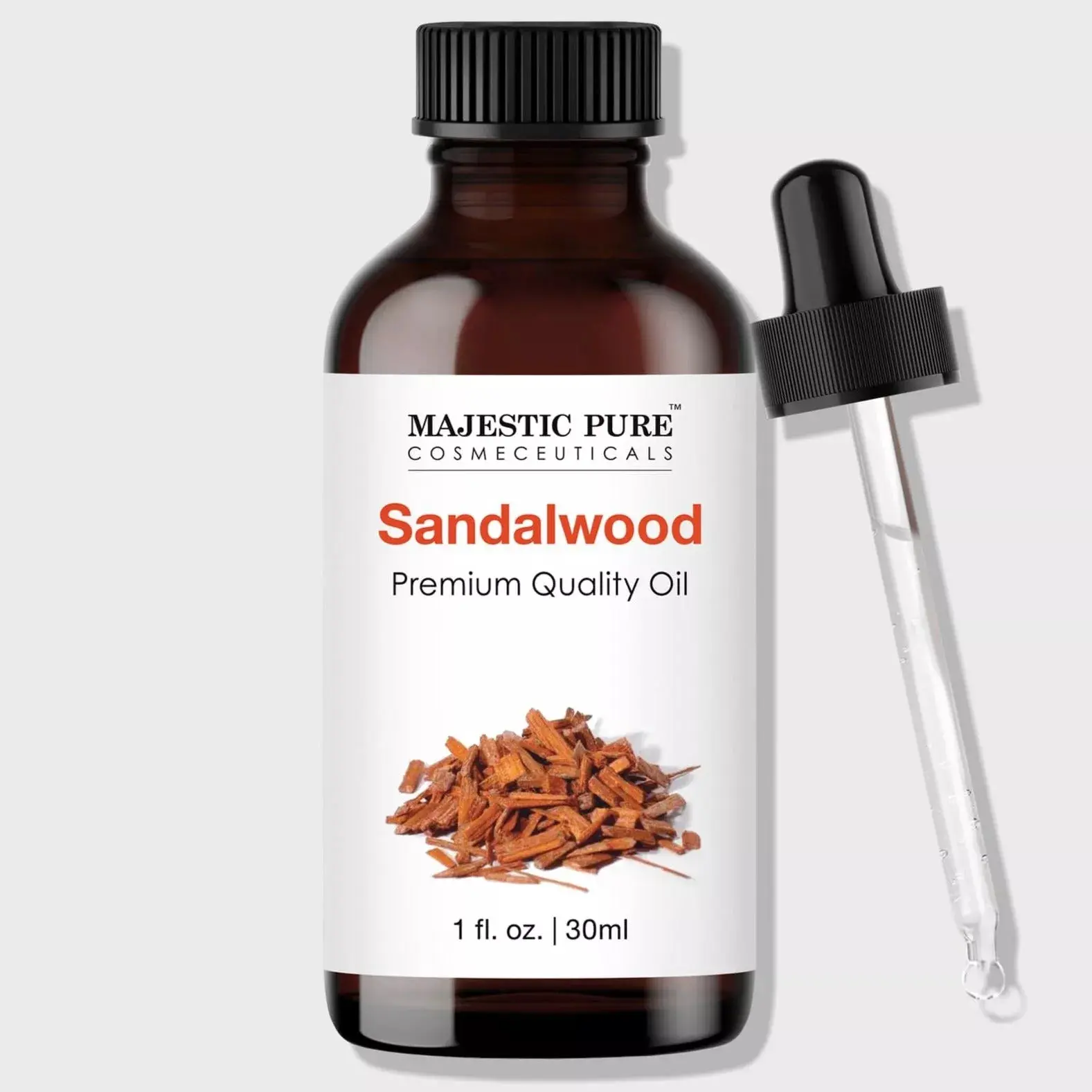 Sandalwood Premium Essential Oil, 100% Pure Natural Fragrance Oil, 1 fl oz, for Aromatic Scents & Calm Living