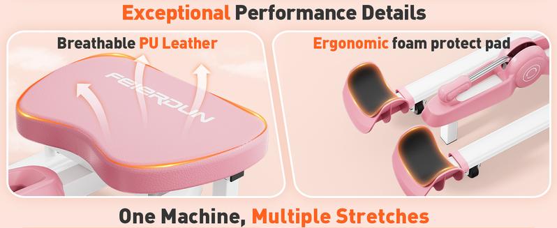 FallFreshness FEIERDUN Leg Split Machine to Enhance Flexibility, Leg Stretcher Machine for Ballet, Cheerleading Dance and Gymnastics, Fit for Beginer and athlete Multifunctional Fitness Equipment Strength Training Accessory