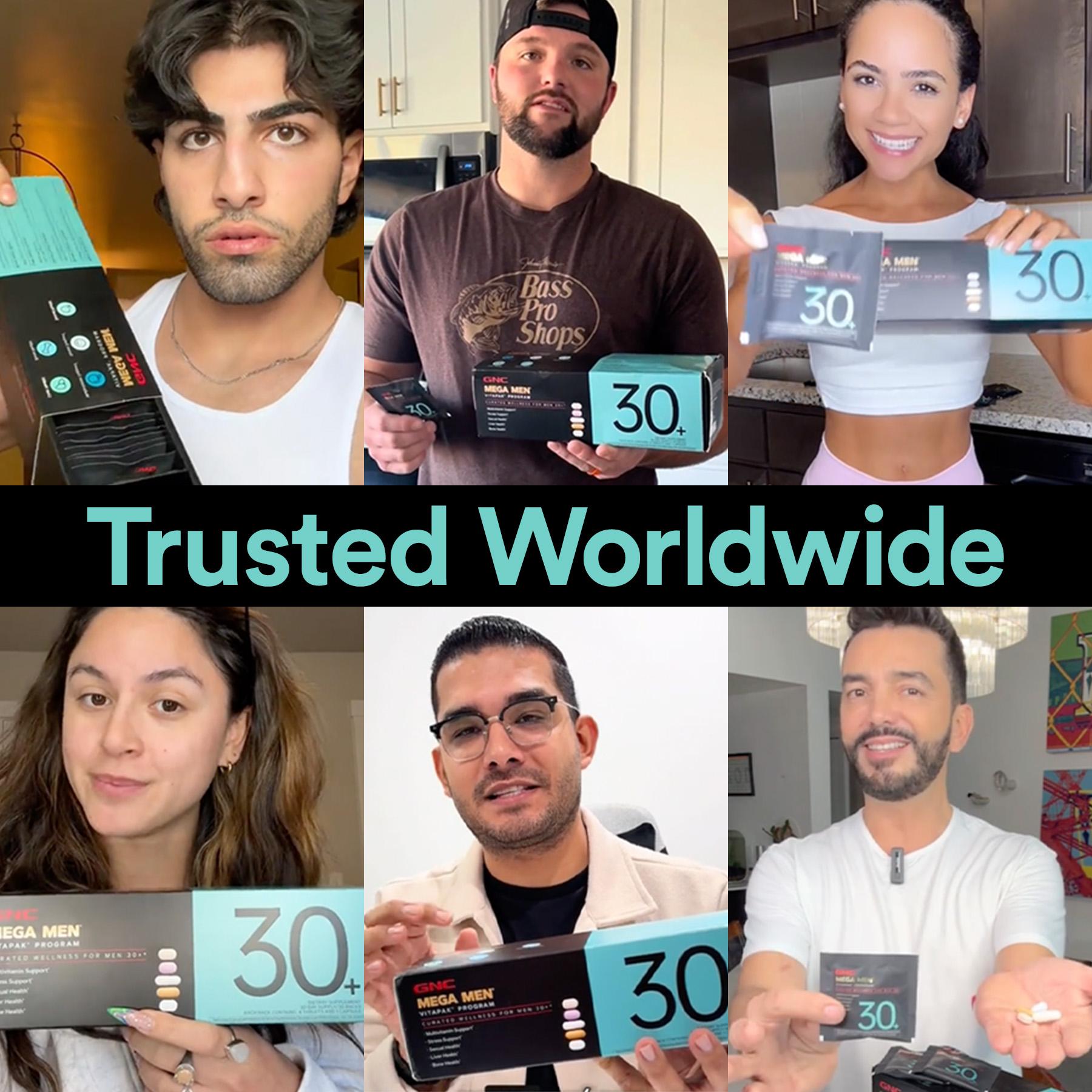 GNC 3-Pack Bundle: Mega Men's 30+ Vitapak, 90 day supply, Stress & Bone Support, 30 Count, Healthcare, overall Wellness, Dietary Supplement, Stock Up