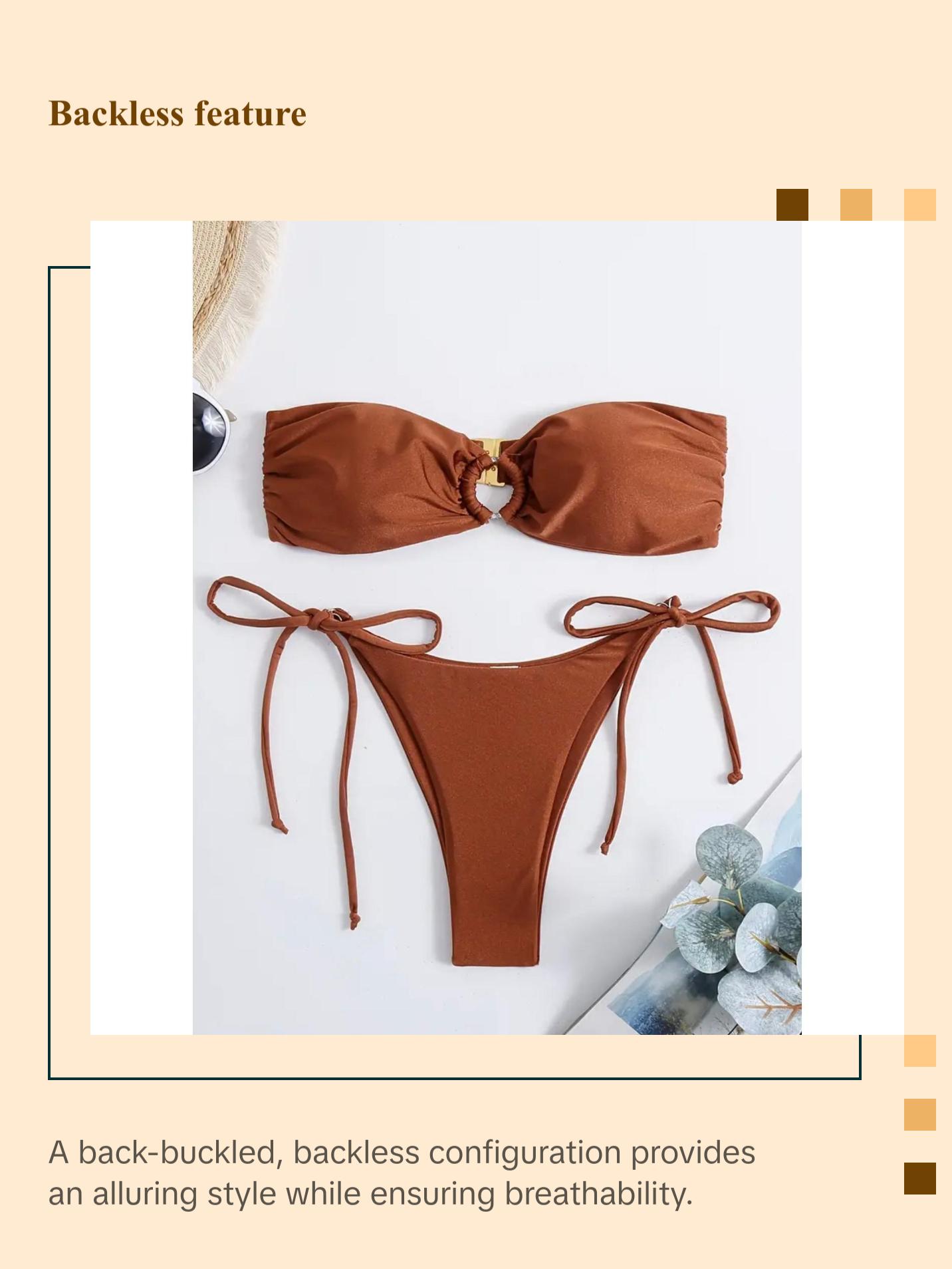 Strapless Tube Top Bikini Sets