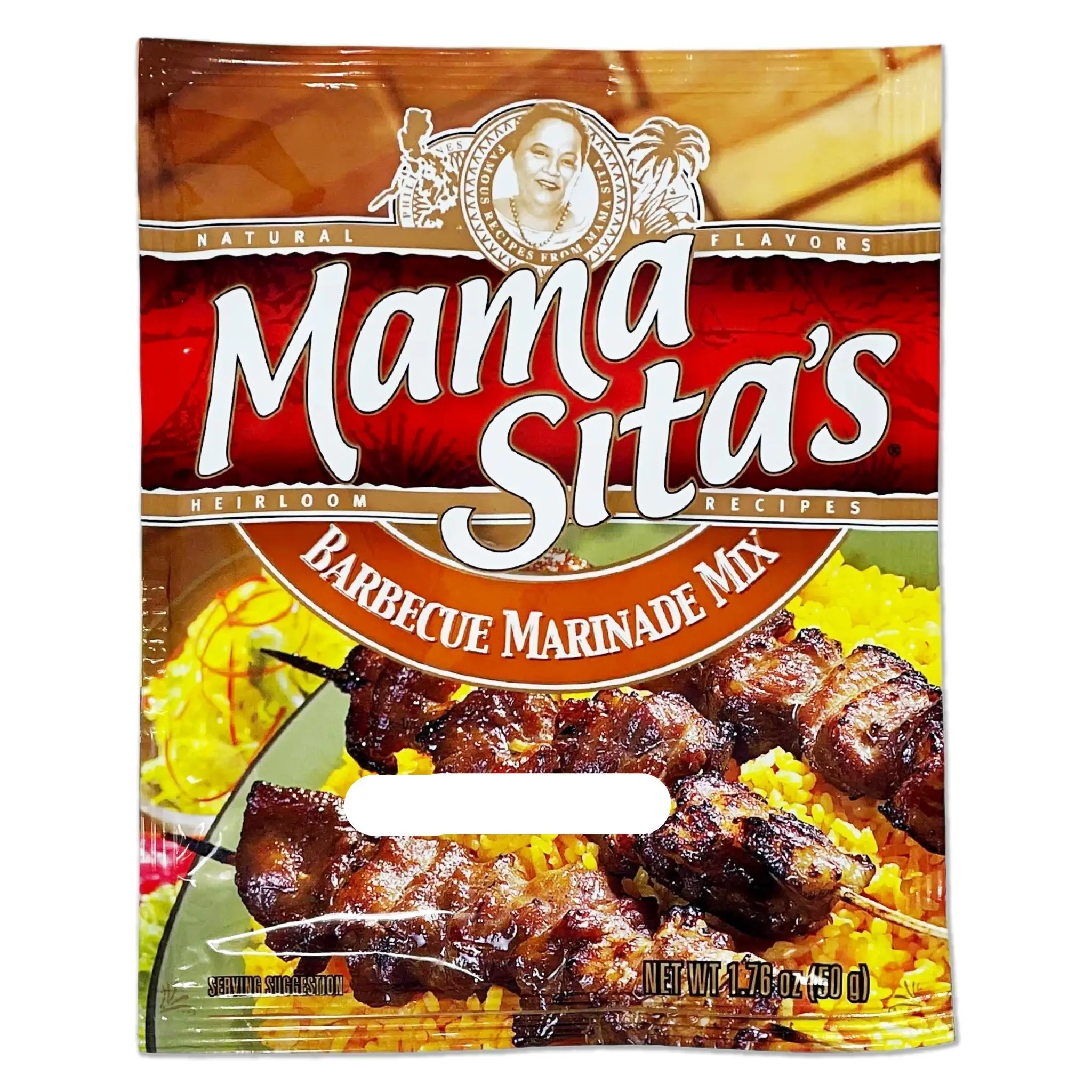 Mama Sita's Barbecue Marinade Spice Seasoning Blend - 1.76oz, Flavorful for Chicken Grilling