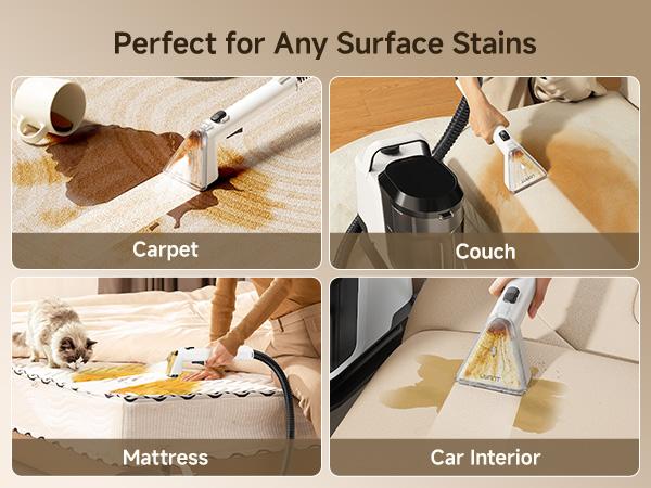 UWANT ZY B300Pro Portable Carpet Cleaner Machine - Powerful Suction Vacuum, 18000pa Suction, Deep Steam Clean & Water Extraction, Lightweight Handheld Household Item for Car+Home Use Area Rug Upholstery UWANT ZY B300Pro Portable Carpet Cleaner Machine - Powerful Suction Vacuum, 18000pa Suction, Deep Steam Clean & Water Extraction, Lightweight Handheld Household Item for Car+Home Use Area Rug Upholstery