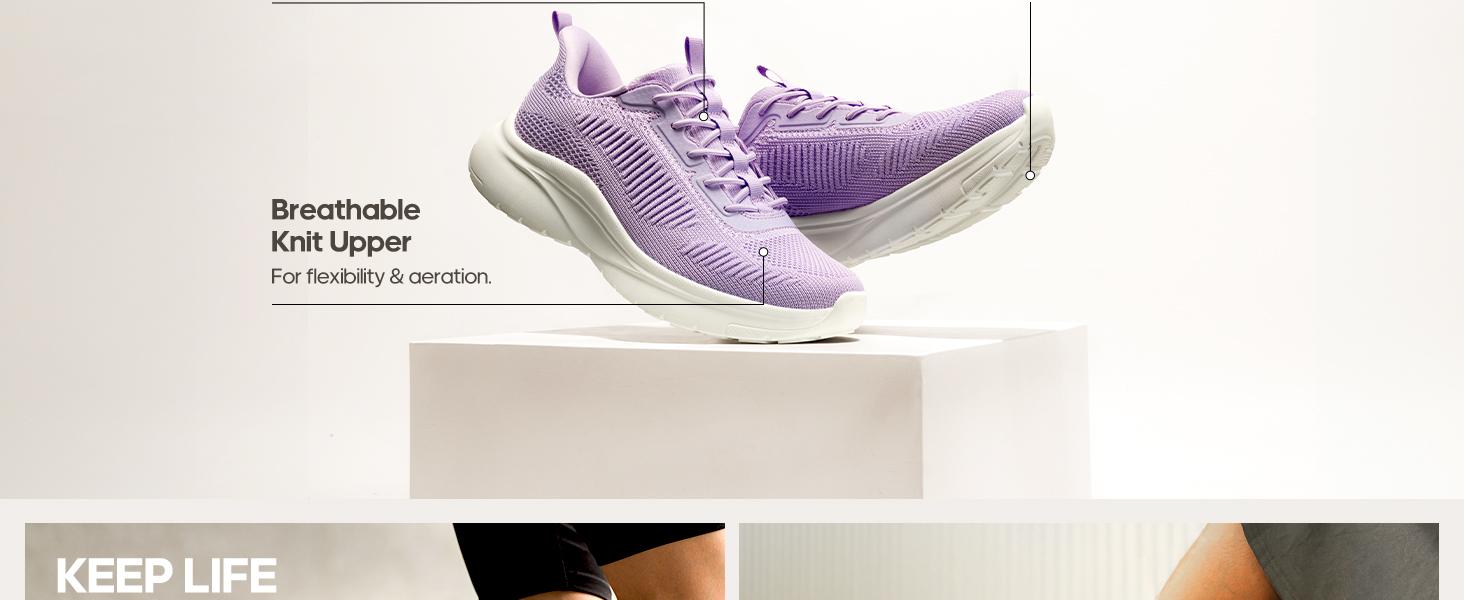 NORTIV 8 Women's Slip on Walking Shoes Lightweight Gym Sneakers ActiveFlow Workout Breathable Hands-Free Cross Trainer Comfortable Fashion Sneakers