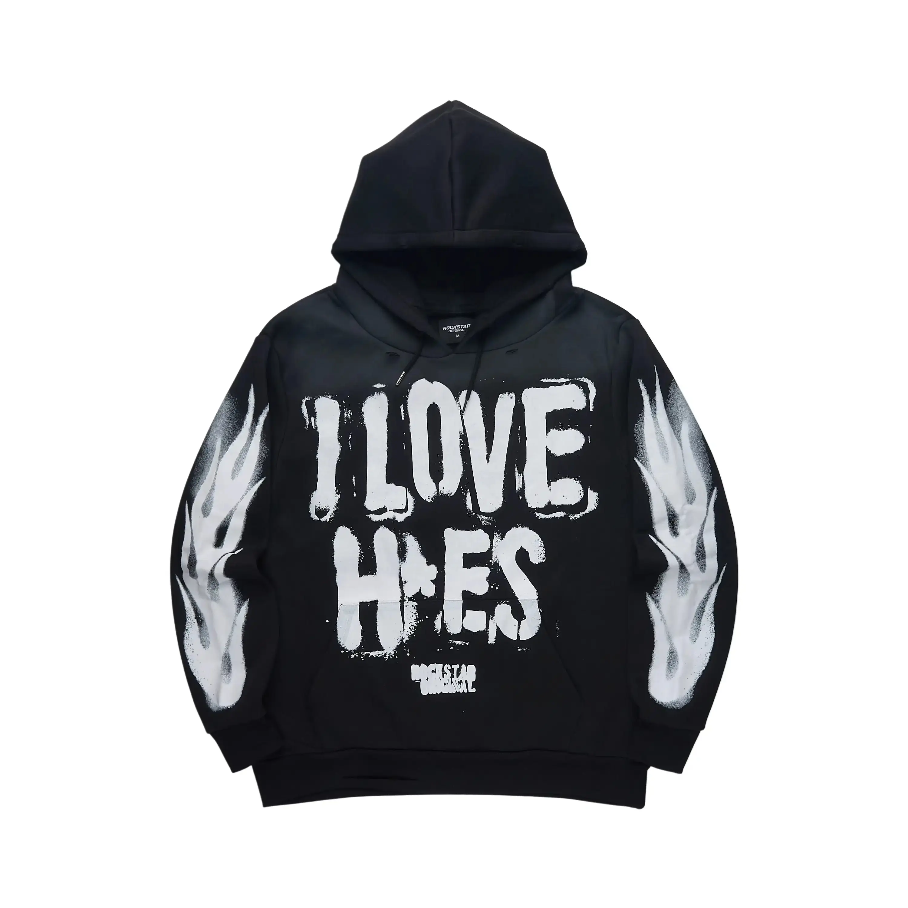 Banyan Black Graphic Relaxed Hoodie