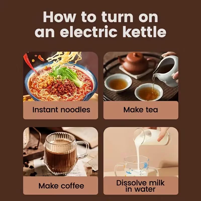 2L Stainless Steel Water Kettle ,Large Capacity,No Refills Needed. Seamless Design-Safe,Quick heating ,Auto shut-off