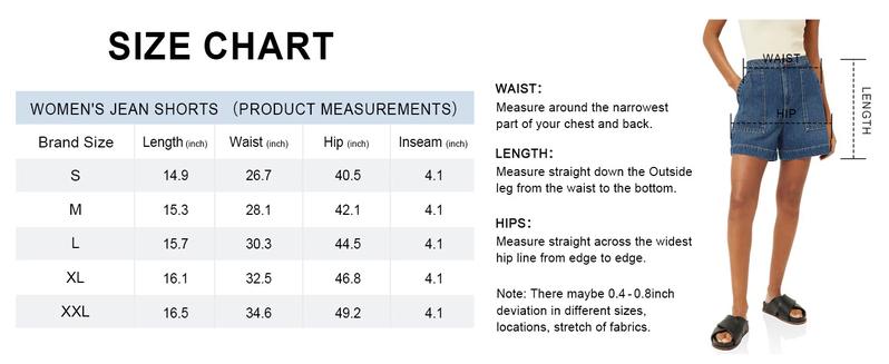 Imily Bela Women's Casual Jean Shorts High Waisted Denim Shorts Wide Leg Summer Shorts with Pockets