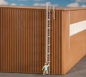 Faller HO 180922 Cage Fire Ladder with Railing, 4-3/16" 10.6cm Tall