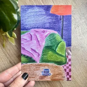 Home Postcard, Illustration Mini Print, Renlo Studio