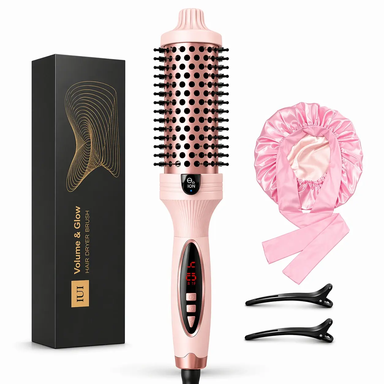 IUIBeauty 3-in-1 Pro Negative Ion Two PTC Heaters Thermal Brush
