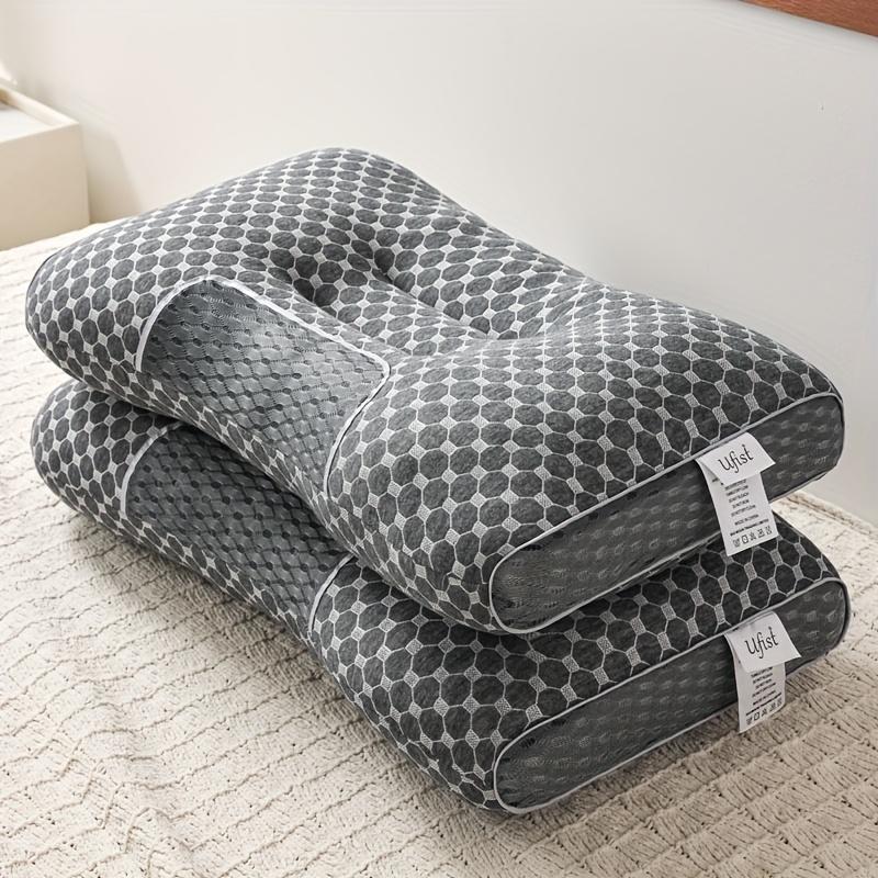 Buy 1 Get 1! Ergonomic Cervical Pillow for Neck Pain Relief, Orthopedic Memory Foam Neck Support Pillow for Side & Back Sleepers, Soft Water Cube Design, Removable Breathable Knitted Pillowcase, Skin-Friendly & Supportive