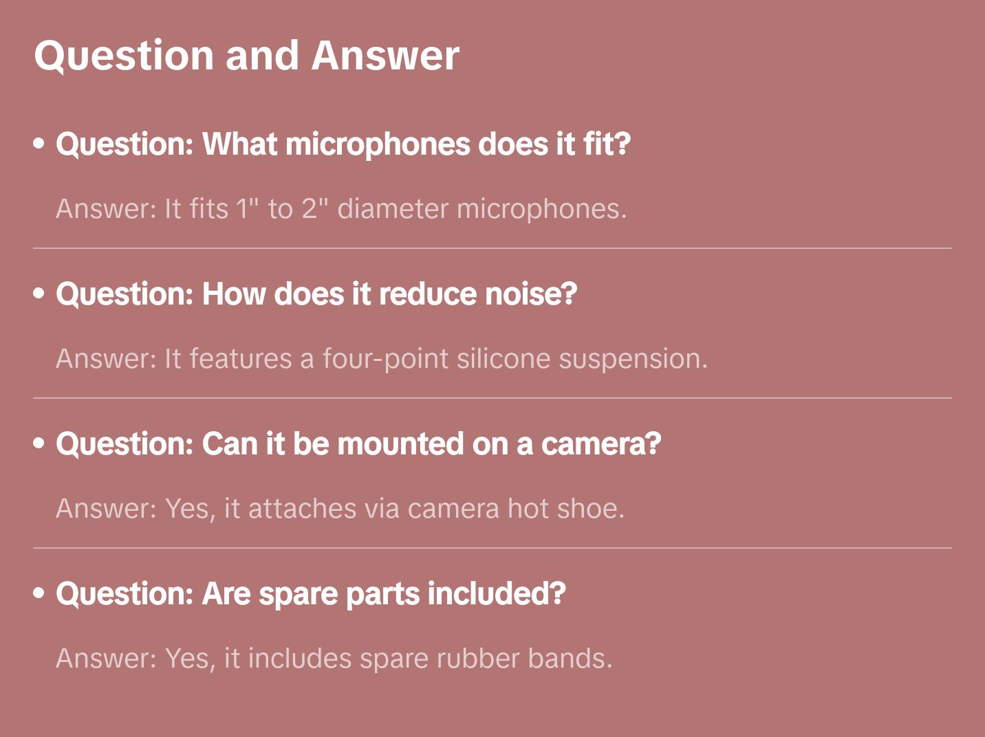 Movo - SMM2 Microphone Shock Mount with Camera Cold Shoe for Shotgun Microphones 1" - 2" in Diameter (Fits The Zoom H1n)