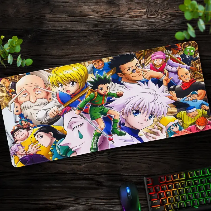 Hunter's Adventure desk mat, Hunter x Hunter mouse pad. Desk Decor Mouse Pad, Perfect Gift, Perfect Gaming Mouse Pad, Anime Mouse Pad, Desk Mat, PC Accessories.